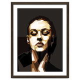 Monica Bellucci Hollywood Actress Retro Style Geometric Illustration thumbnail