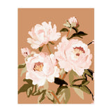 Blush Peony Painting, Floral Wall Art, Neutral Flower Print, Peony Art  (Print Only) thumbnail