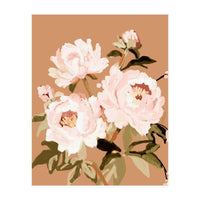 Blush Peony Painting, Floral Wall Art, Neutral Flower Print, Peony Art  (Print Only)