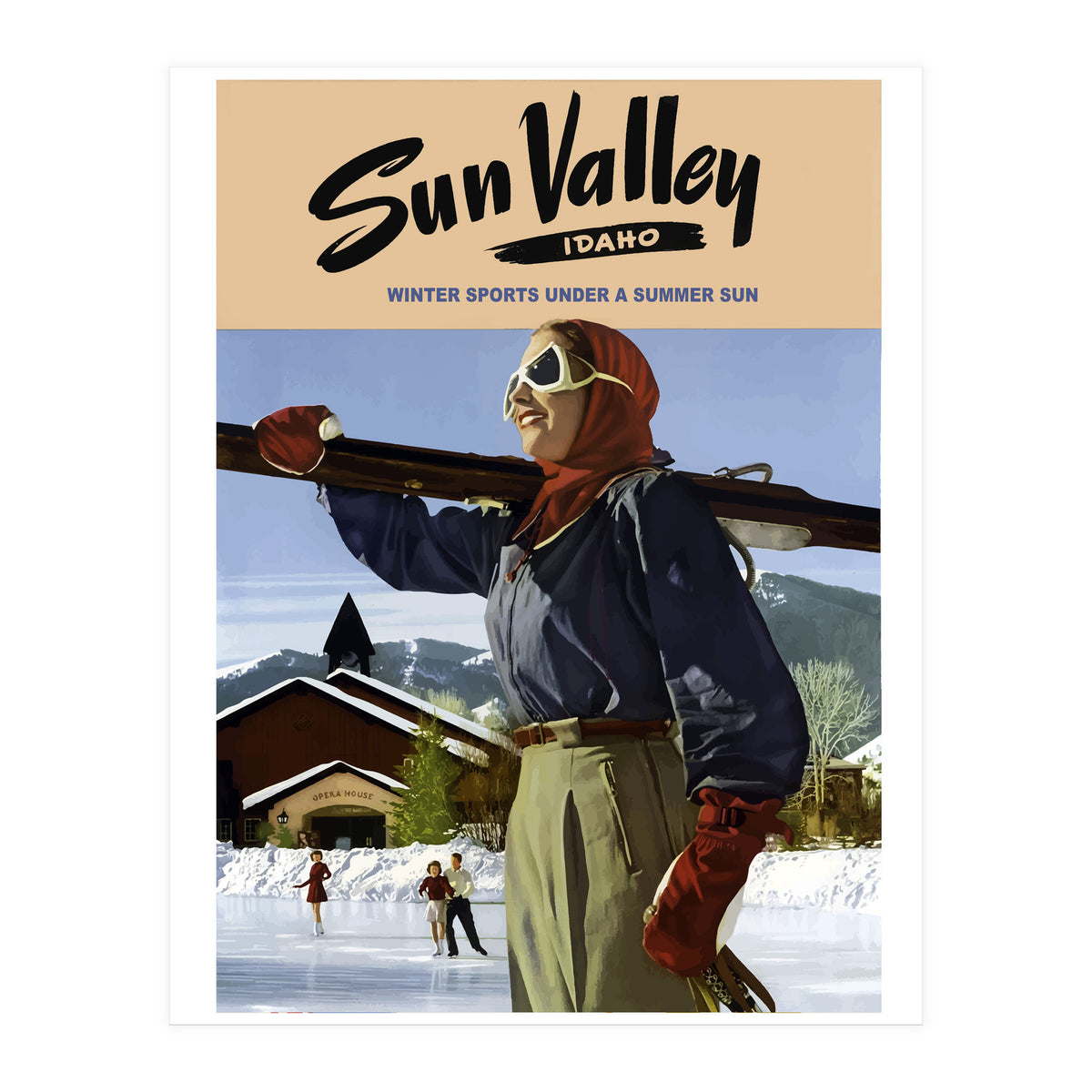 Sun Valley Winter Sports (Print Only)