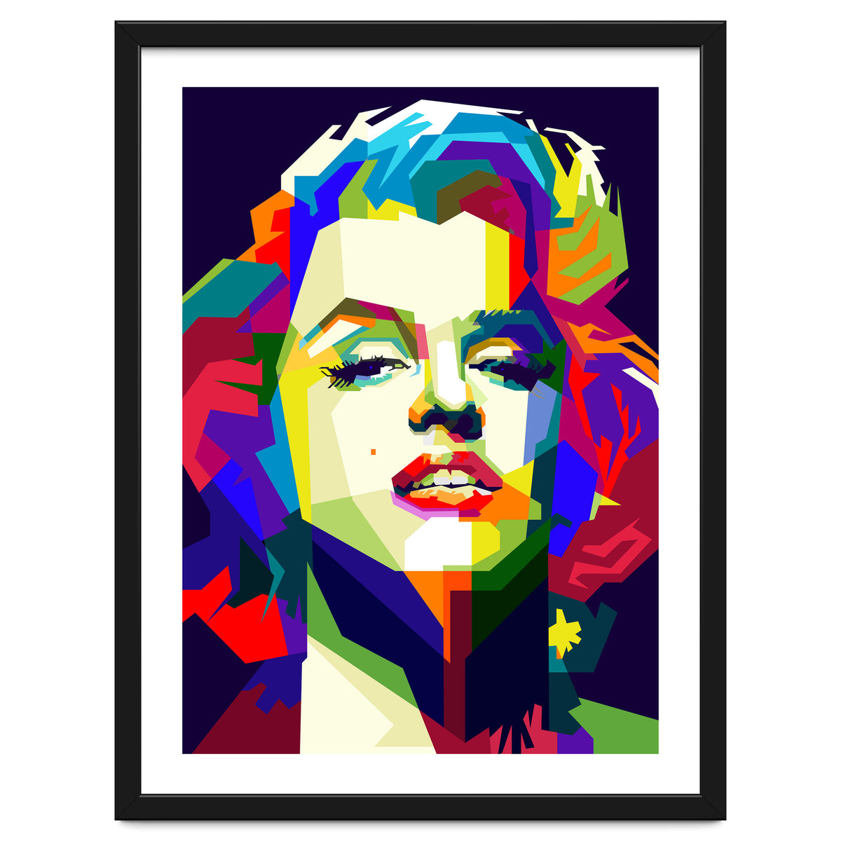 Marilyn Monroe Hollywood Icon Pop Art WPAP