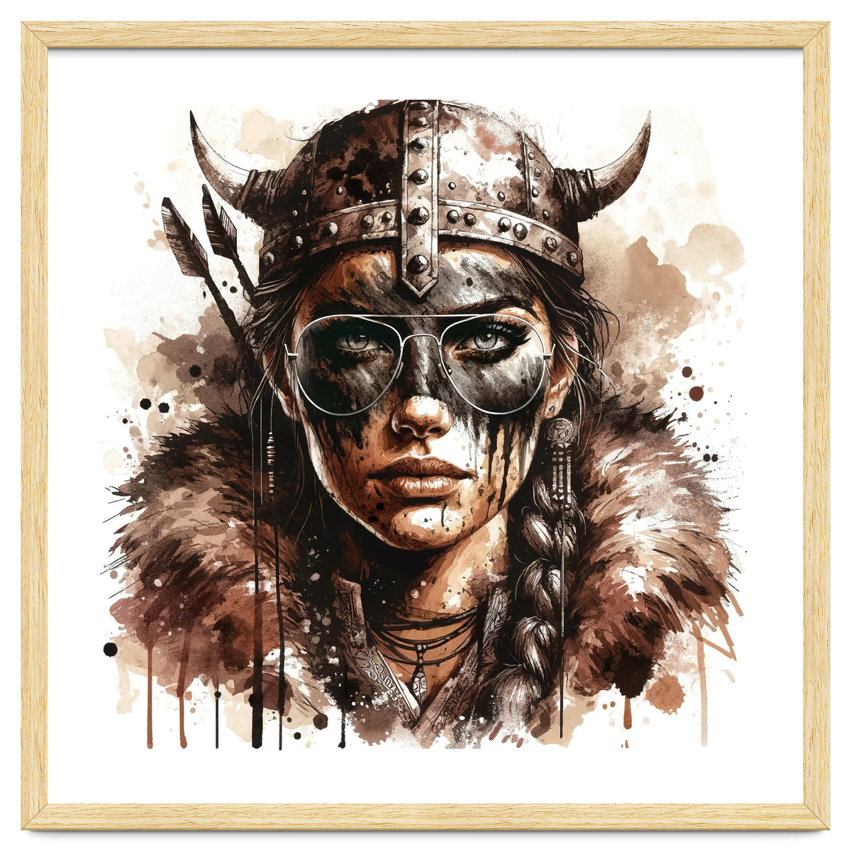 Modern Viking Woman Portrait