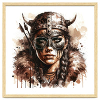 Modern Viking Woman Portrait