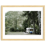 Travel trailer in the green garden thumbnail