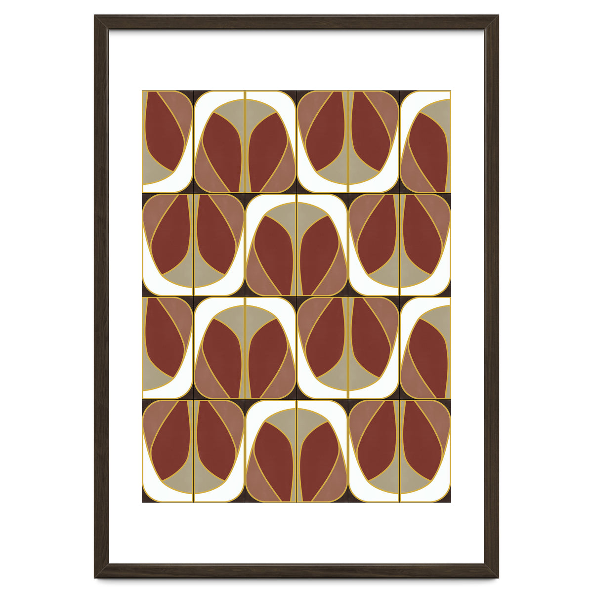 Umber Deco Mixed Tiles