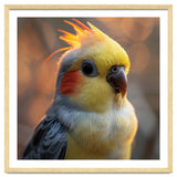 Cockatiel Parrot Portrait With Orange Cheeks thumbnail