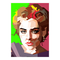 Sharon Stone Actress Movie Retro Illustration (Print Only)