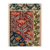 The poppy, Papaver somniferum, in stained glass, wallpaper, fabric and tile patterns. Lithograph ... (Print Only) thumbnail