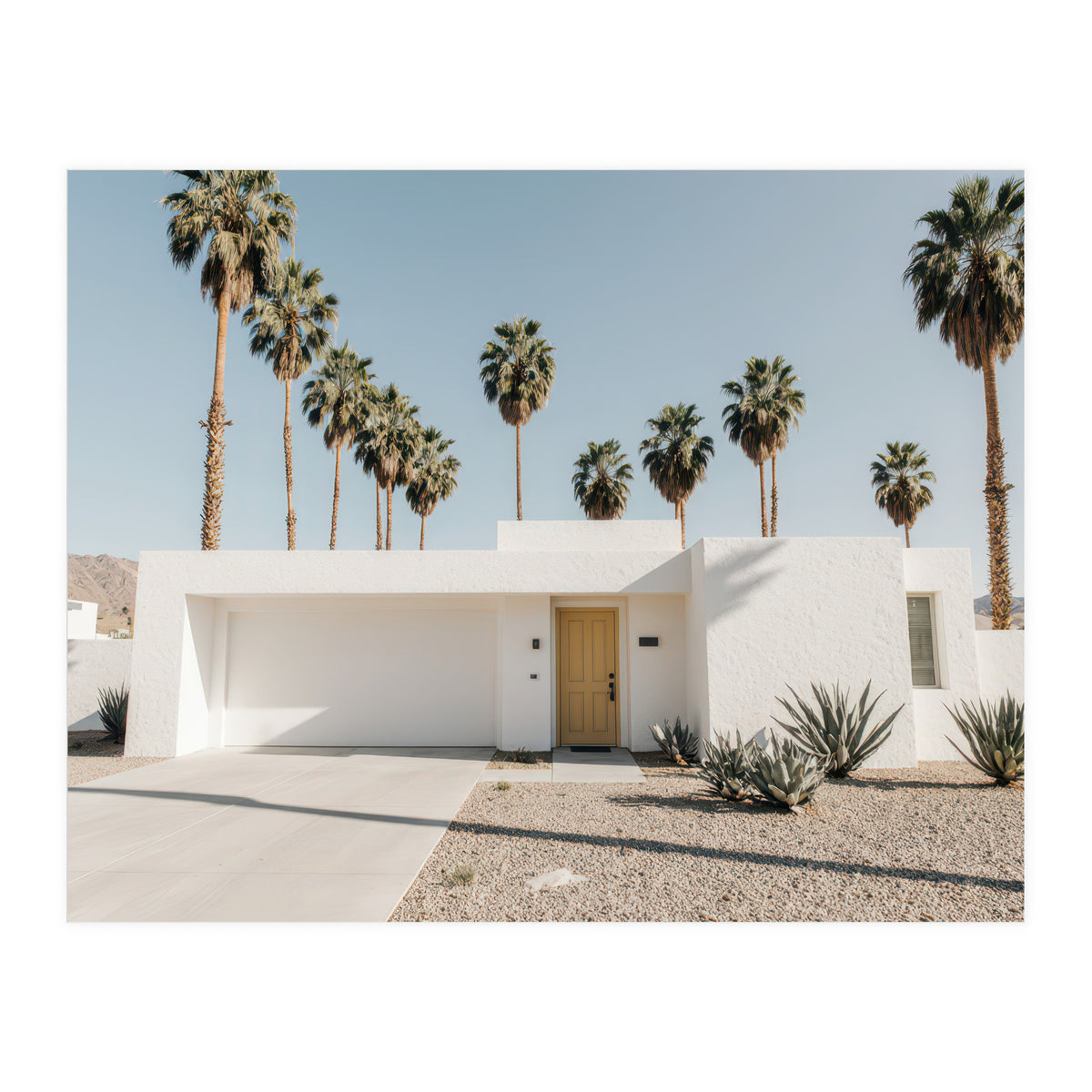 Palm Springs Modernist Home, Mid-Century Architecture Photography, Desert Minimalism (Print Only)