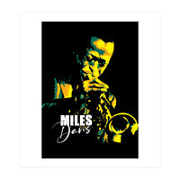 Miles Davis American Jazz Trumpeter (Print Only)
