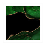 Green & Gold Agate Texture 04  (Print Only) thumbnail