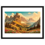 Vintage Dolomites Poster, Italy thumbnail