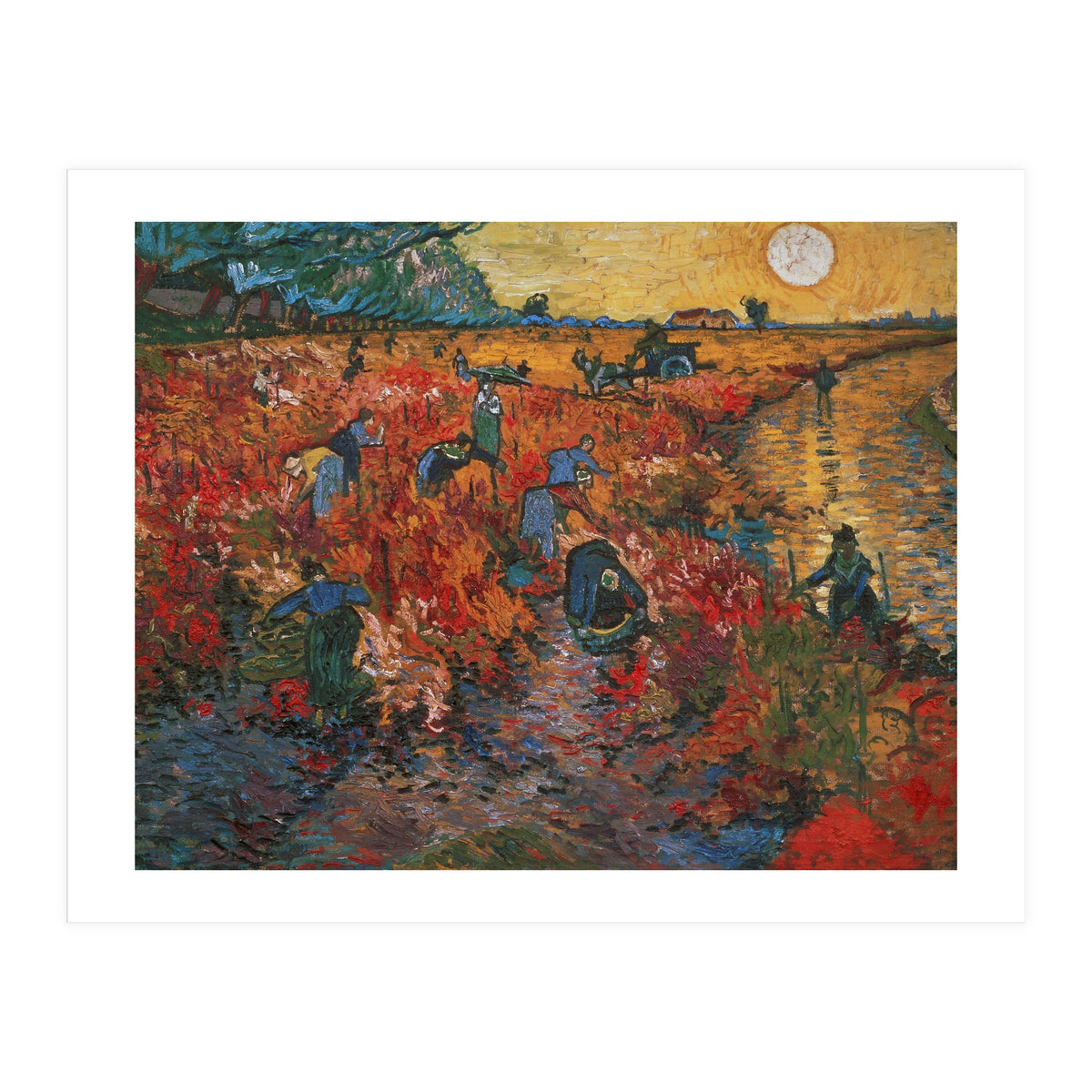 The red Vineyard at Arles,1888. Canvas,73 x 91 cm. (Print Only)