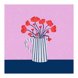 Poppies – pink and blue (Print Only) thumbnail