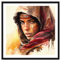 Watercolor Tuareg Woman #5