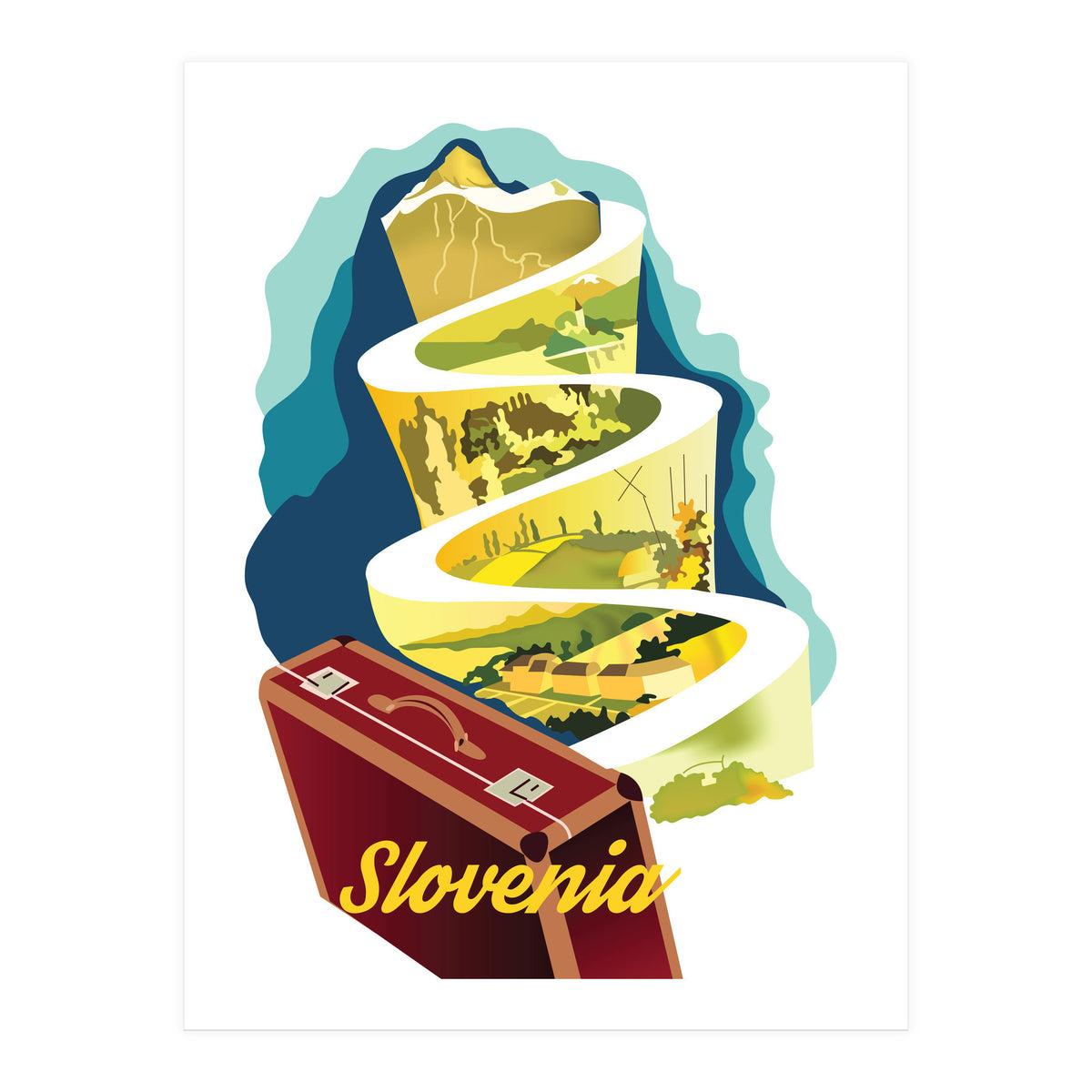 Slovenia, Mountain Road (Print Only)