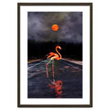 Flamingo and Red Moon thumbnail
