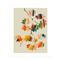 colorful hanging maple leaves (Print Only)