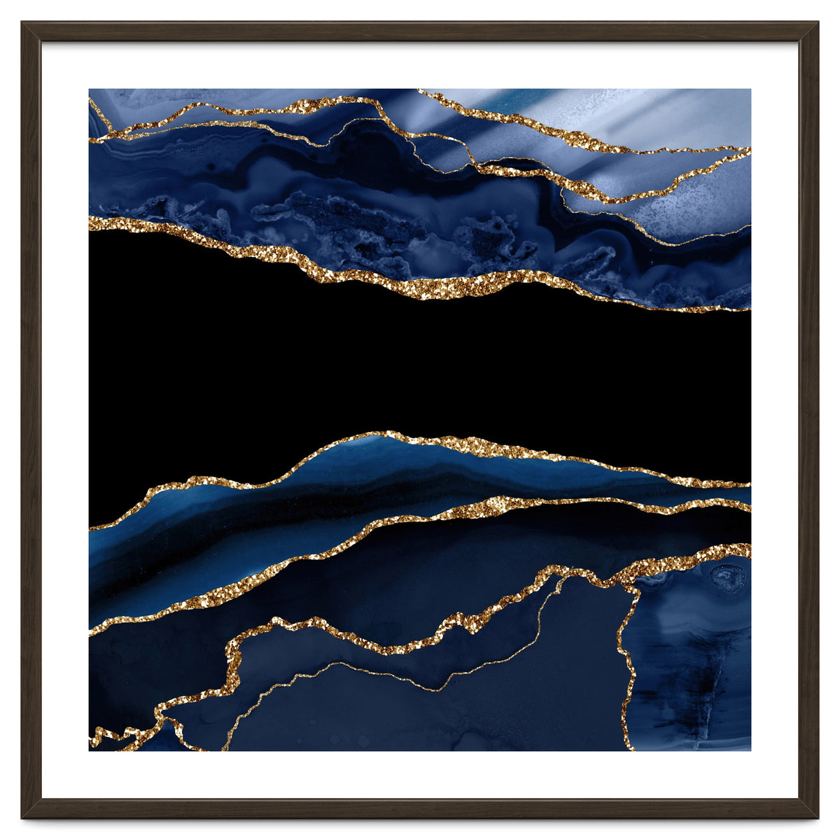 Navy & Gold Agate Texture 11