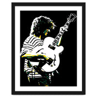 Pat Metheny American Jazz Guitarist Legend in Pop Art