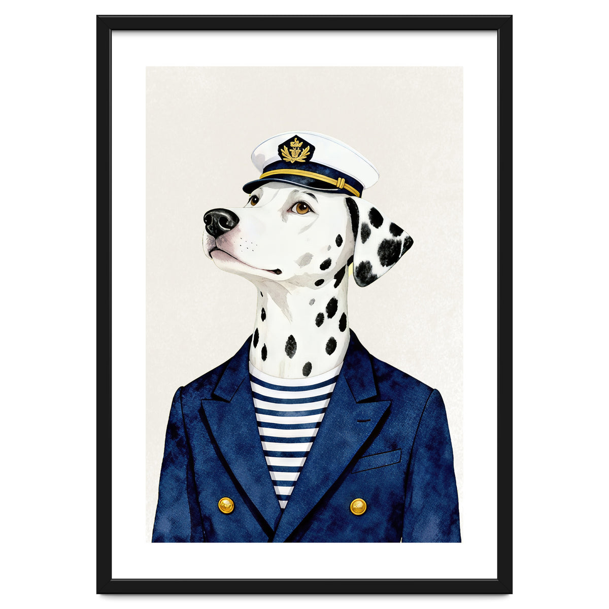 Dalmatian dog As captain