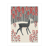 Fawn in a Winter Landscape (Print Only) thumbnail