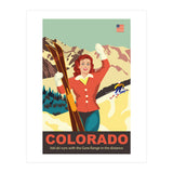 Colorado Ski Girl (Print Only) thumbnail