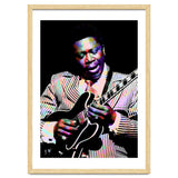 BB King. American Blues Guitarist in Colorful Art thumbnail