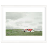 Red roof house on the green hill - Iceland thumbnail