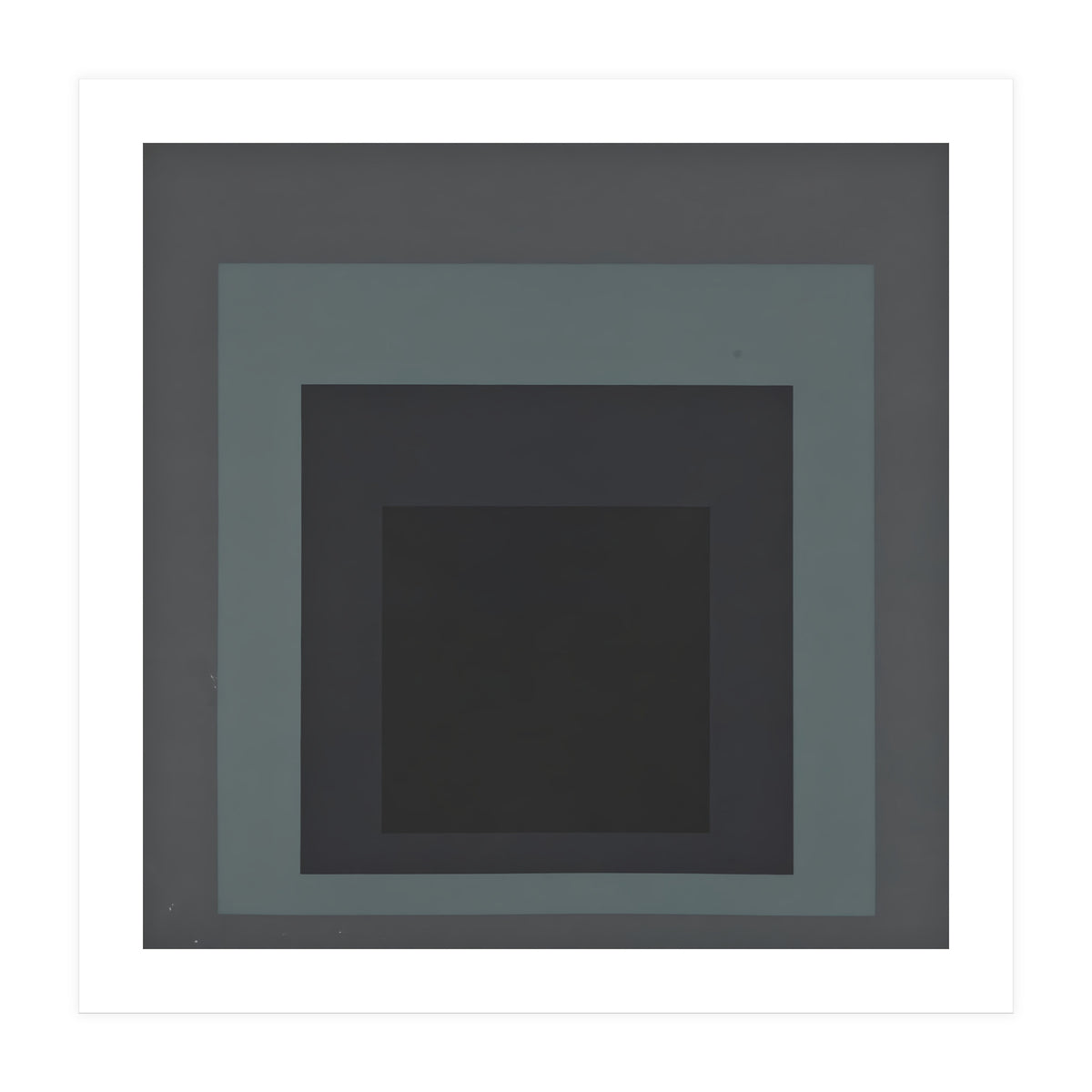 JOSEF ALBERS - HOMAGE TO THE SQUARE BLACK GREY (Print Only)