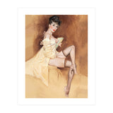 Late Portrait Of Sexy Pinup Secretary Woman (Print Only) thumbnail