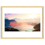 Sunrise Grandeur, Scenic Nature Landscape, Ocean Beach Travel Photography, Sea Waves Mindfulness thumbnail