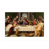 Juan de Juanes / 'The Last Supper', ca. 1562, Spanish School, Oil on panel, 116 cm x 191 cm, P00846. (Print Only)