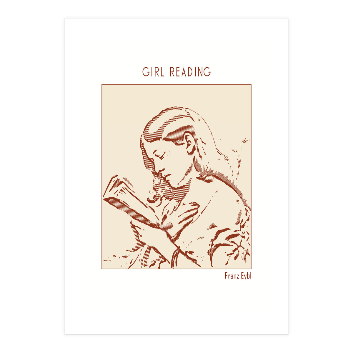 Girl Reading – Franz Eybl (Print Only)