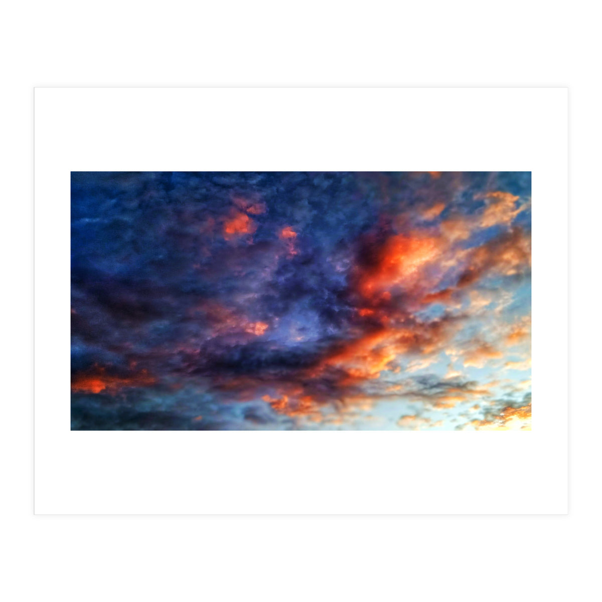 Cloudy sky at sunset  (Print Only)
