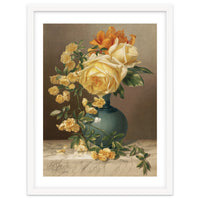 William Duffield – Marchal Niel Roses (1883) Botanical Floral Print