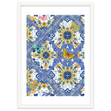 Sicilian Italian Tiles Butterflies And Flowers thumbnail