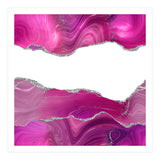 Magenta & Silver Agate Texture 08  (Print Only) thumbnail