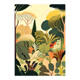 Pastel Garden, Botanical Nature Plants Jungle, Bohemian Eclectic Forest Illustration (Print Only) thumbnail
