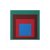 Josef Albers - HOMAGE TO THE SQUARE: Green, Red, Blue (Print Only) thumbnail