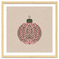 Christmas globe with branches