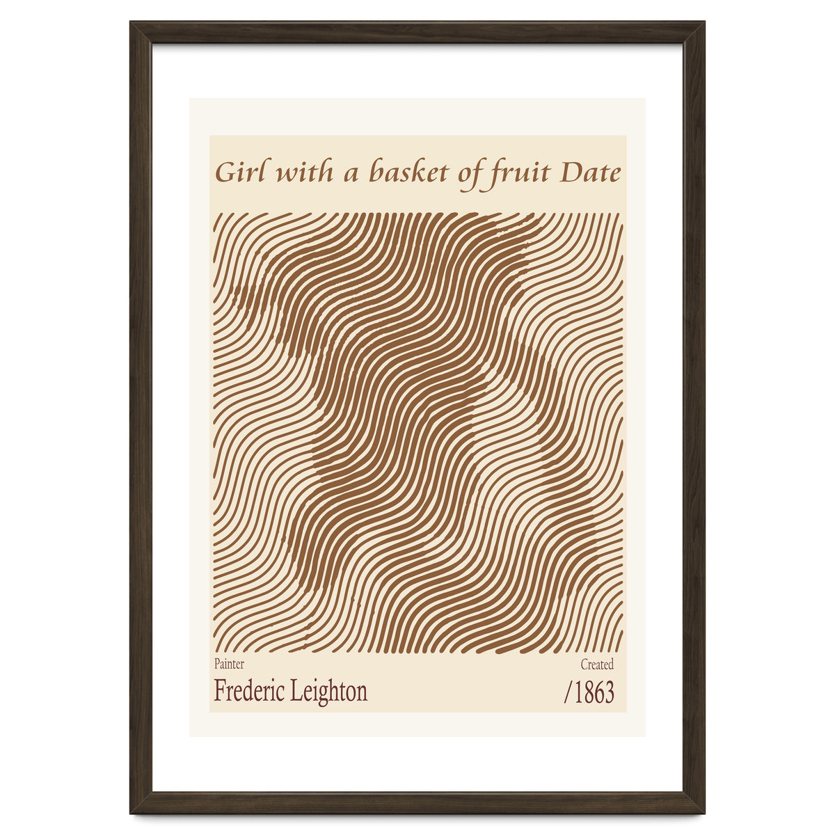 Girl With A Basket Of Fruit Date – Frederic Leighton (1863)