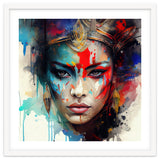 Crowned Mask Asian Warrior Portrait thumbnail