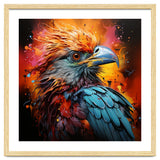 Vibrant Eagle Portrait Abstract Colorful Splatter Art thumbnail