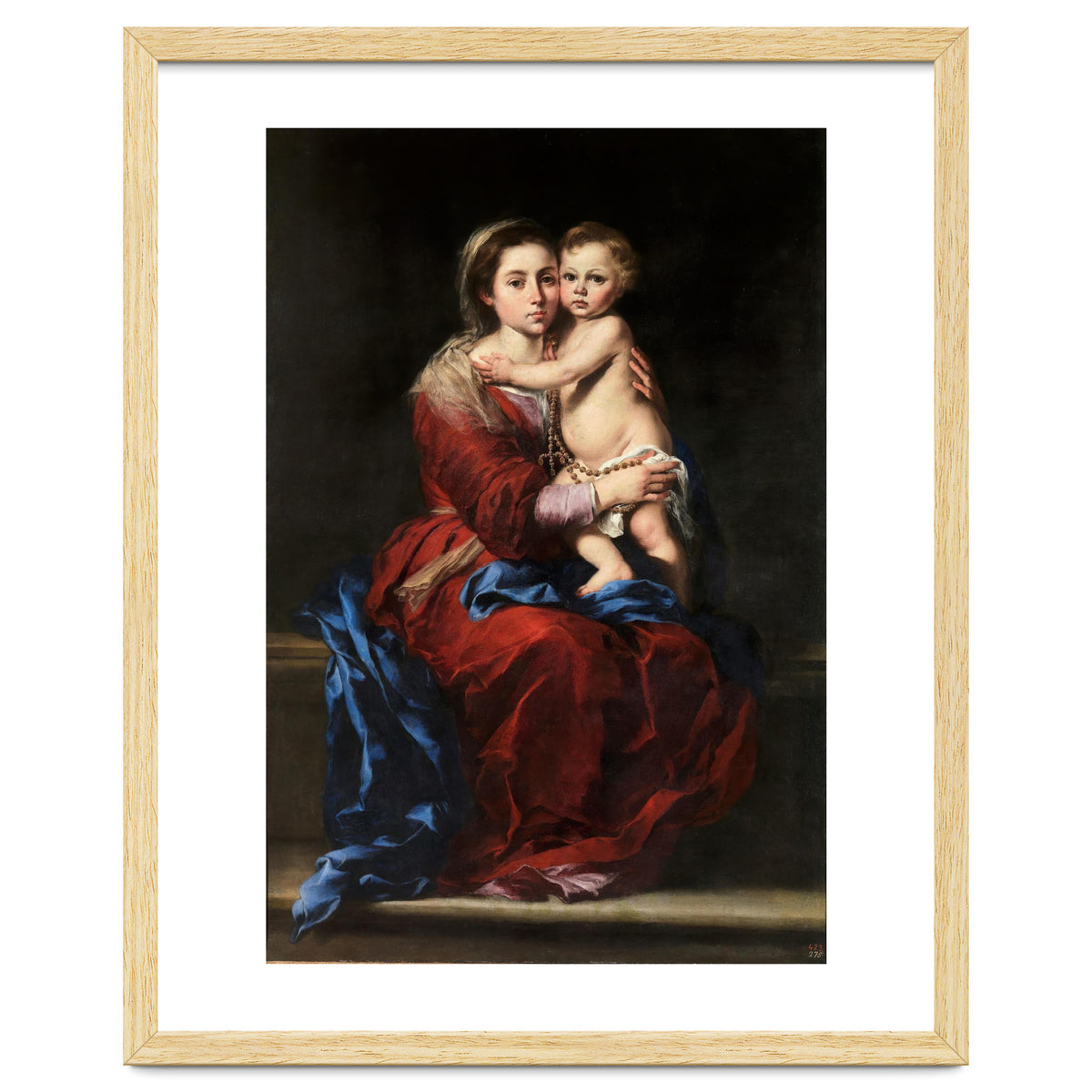 Bartolomé Esteban Murillo / 'Our Lady of the Rosary', 1650-1655, Spanish School, Oil on canvas.