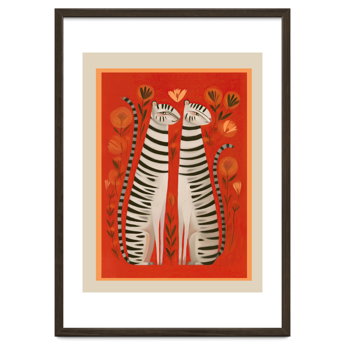 Striped Cat Pair