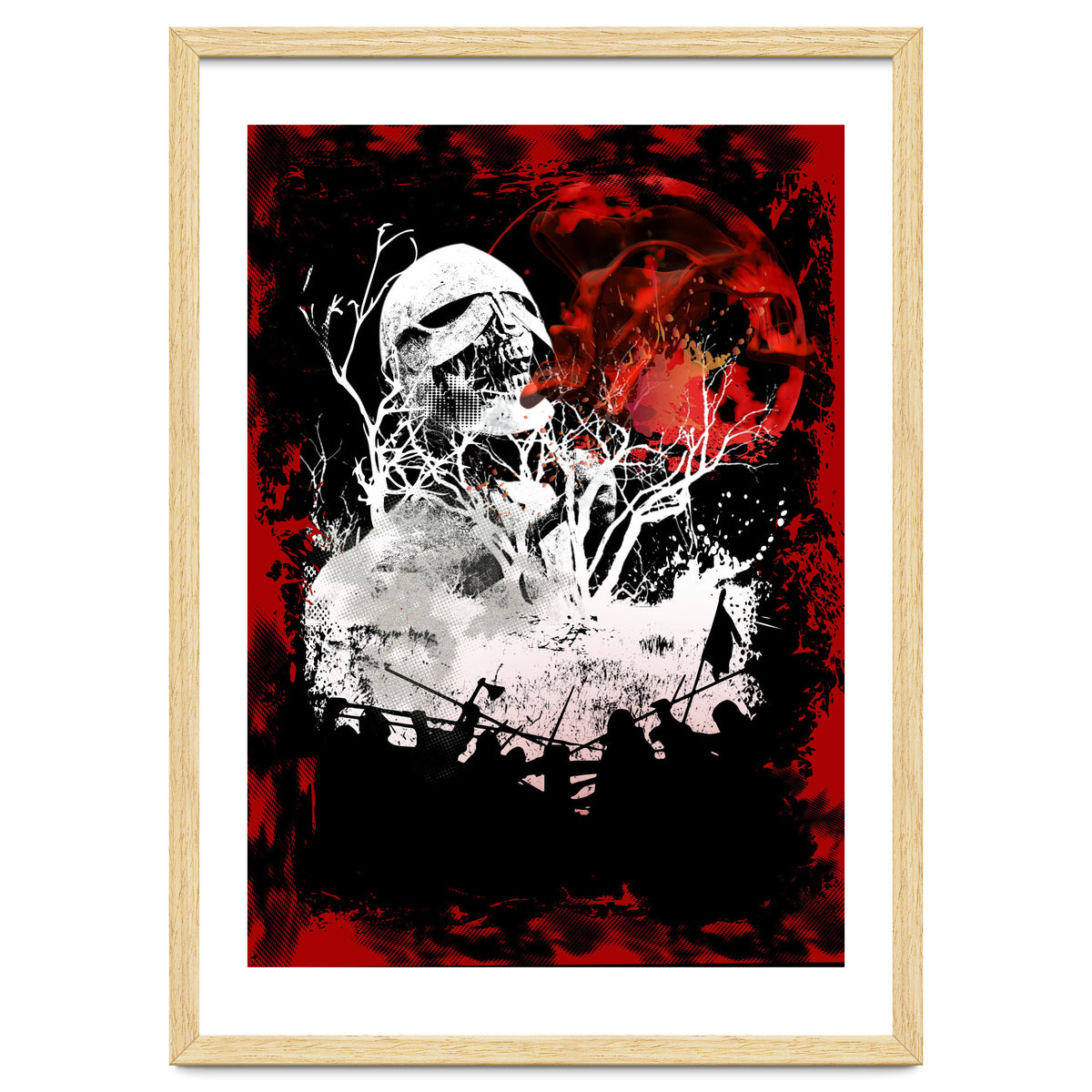 Viking Grinning Skull