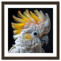 Close Up Of A Cockatoo With Yellow Crest