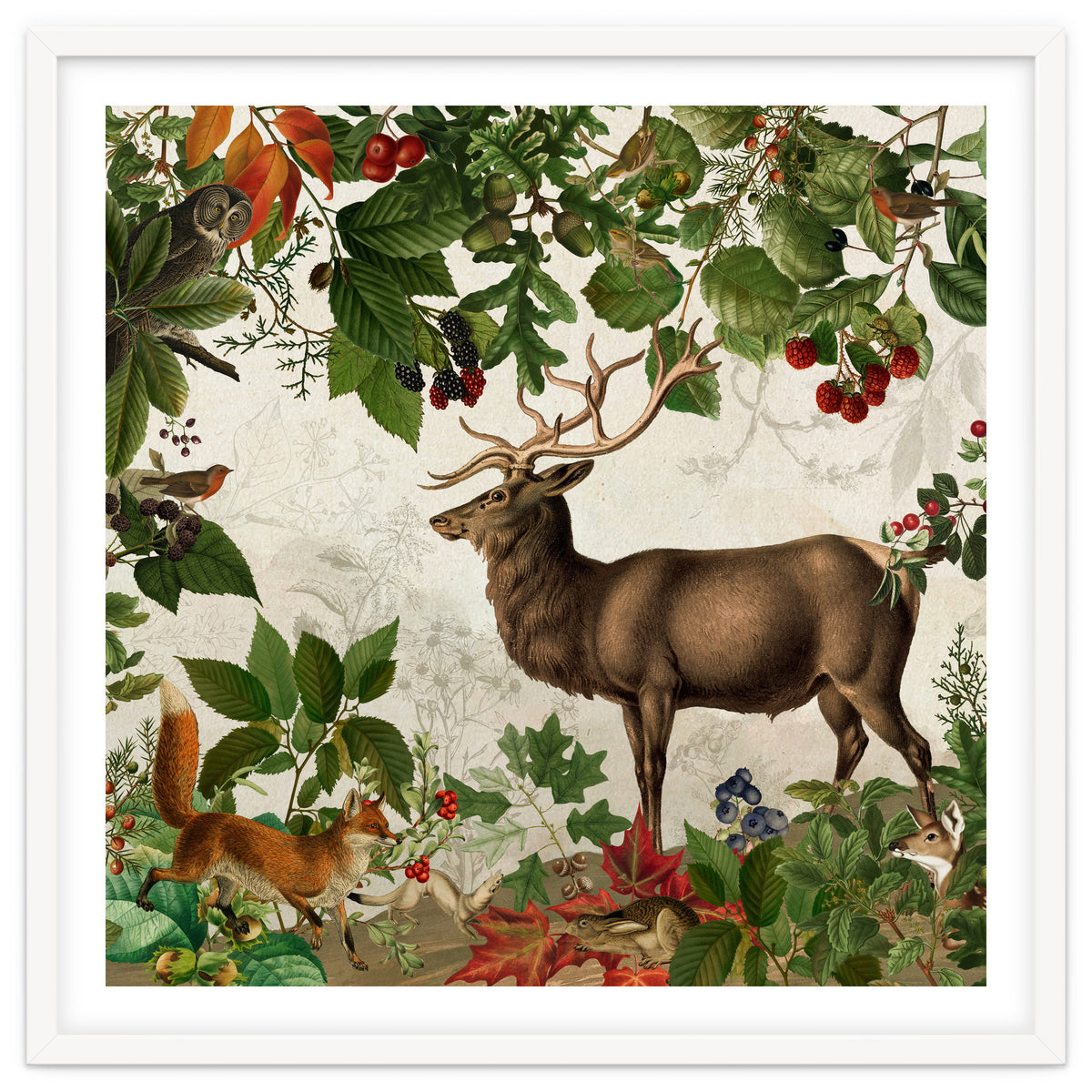 Nostalgic Autumn guardians of the forest 1