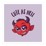Cute as Hell Devil with Dark Text (Print Only) thumbnail
